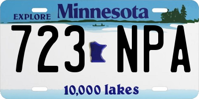 MN license plate 723NPA