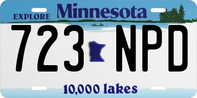 MN license plate 723NPD