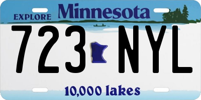 MN license plate 723NYL