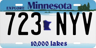 MN license plate 723NYV