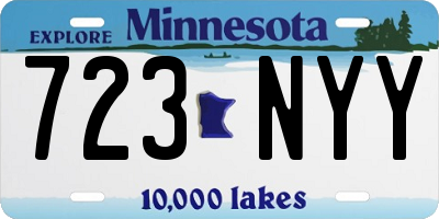 MN license plate 723NYY