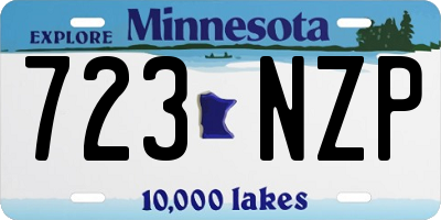 MN license plate 723NZP