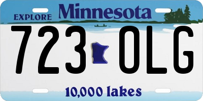 MN license plate 723OLG