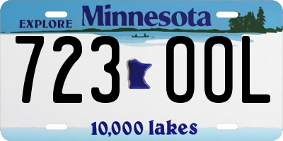 MN license plate 723OOL