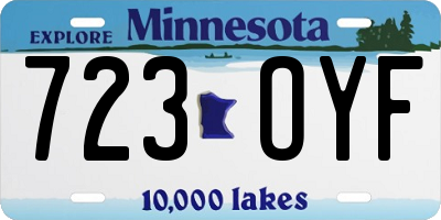 MN license plate 723OYF