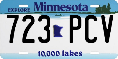 MN license plate 723PCV