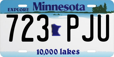 MN license plate 723PJU