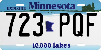 MN license plate 723PQF