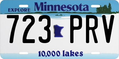 MN license plate 723PRV