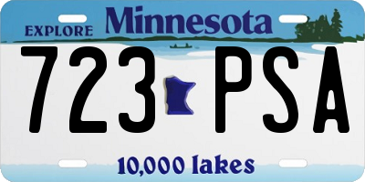 MN license plate 723PSA