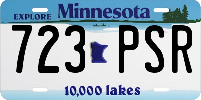 MN license plate 723PSR