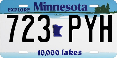 MN license plate 723PYH