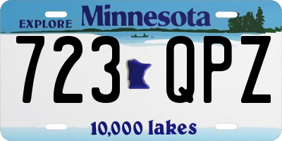 MN license plate 723QPZ