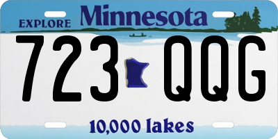 MN license plate 723QQG