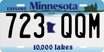 MN license plate 723QQM