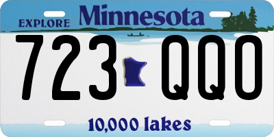 MN license plate 723QQO