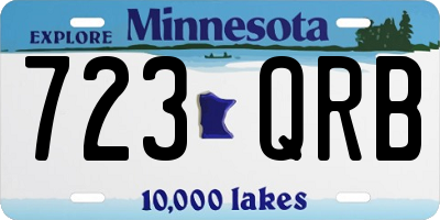 MN license plate 723QRB