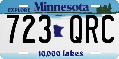 MN license plate 723QRC