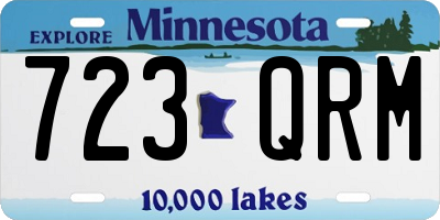 MN license plate 723QRM