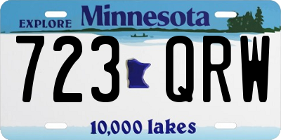 MN license plate 723QRW