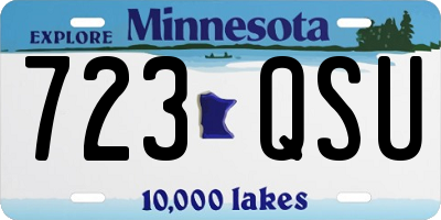 MN license plate 723QSU