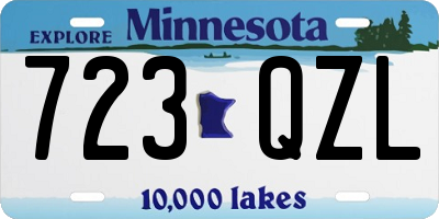 MN license plate 723QZL