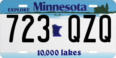 MN license plate 723QZQ