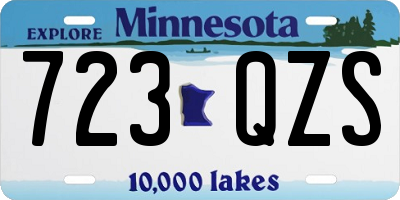 MN license plate 723QZS
