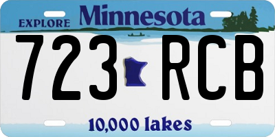 MN license plate 723RCB