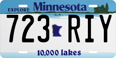 MN license plate 723RIY