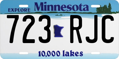 MN license plate 723RJC