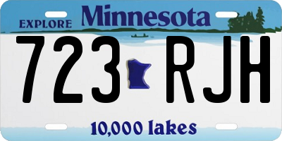 MN license plate 723RJH