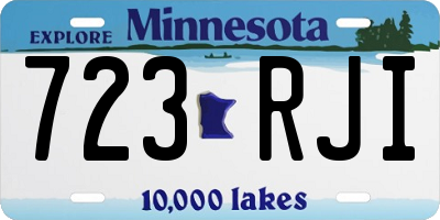 MN license plate 723RJI
