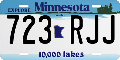 MN license plate 723RJJ