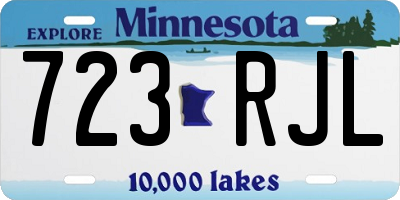 MN license plate 723RJL