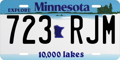 MN license plate 723RJM