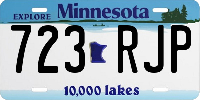 MN license plate 723RJP