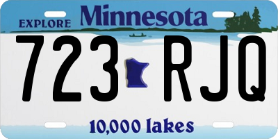 MN license plate 723RJQ