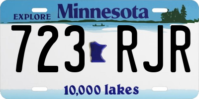 MN license plate 723RJR