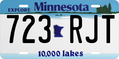 MN license plate 723RJT