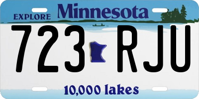 MN license plate 723RJU