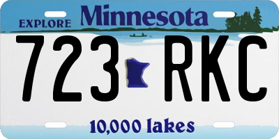 MN license plate 723RKC