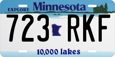 MN license plate 723RKF