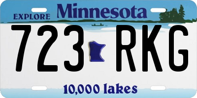 MN license plate 723RKG