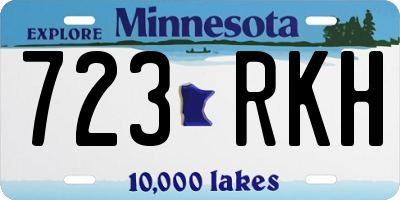 MN license plate 723RKH