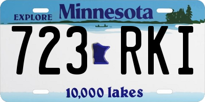 MN license plate 723RKI