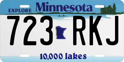 MN license plate 723RKJ