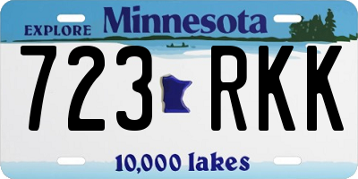 MN license plate 723RKK