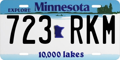 MN license plate 723RKM
