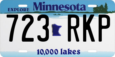 MN license plate 723RKP